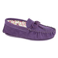 Pourpre - Front - Mokkers Lily - Chaussons style mocassins - Femme