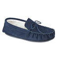 Bleu marine - Front - Mokkers Oliver - Chaussons style mocassins - Homme