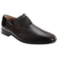 Noir - Front - Montecatini - Chaussures de ville en cuir verni à lacets - Homme