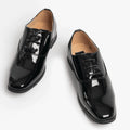 Noir - Side - Goor - Chaussures de ville en cuir verni à lacets - Garçon