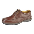 Marron - Back - Roamers  -  Chaussures large Deluxe - Homme