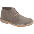 Gris - Front - Roamers - Desert boots ROUND TOE - Homme