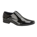 Noir - Front - Goor - Chaussures Oxfords en cuir - Homme