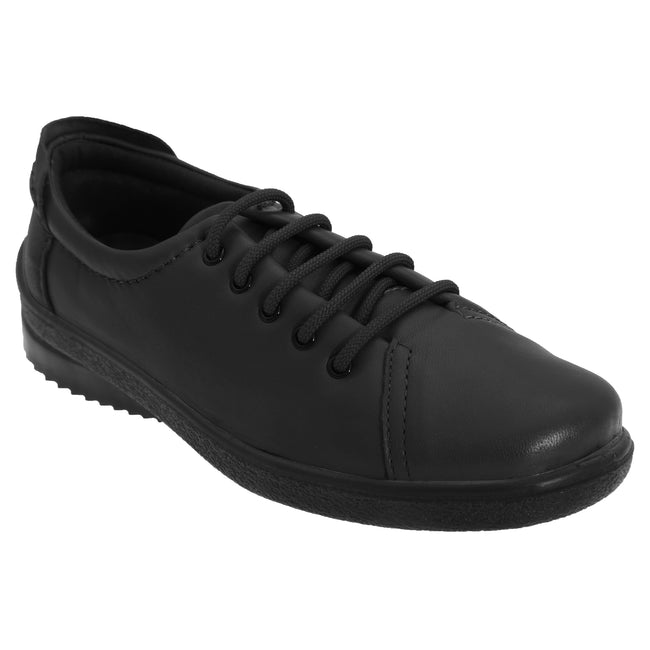 Noir - Front - Mod Comfys - Chaussures à lacets - Femme