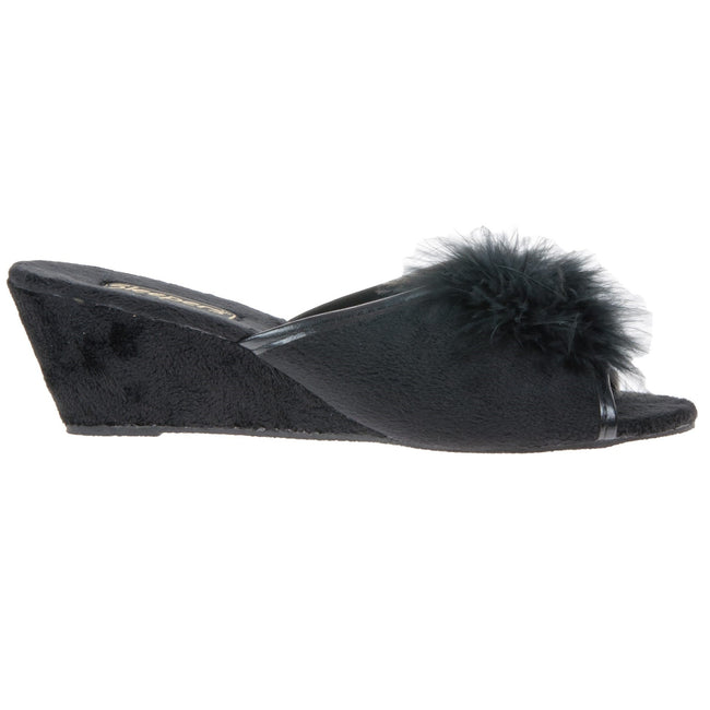 Noir - Side - Sleepers Anne - Chaussons mules - Femme