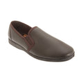 Marron foncé - Front - Sleepers - Chaussons HADLEY - Hommes