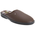Marron - Front - Sleepers Dwight - Chaussons mules - Homme