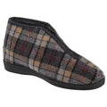 Gris - Front - Sleepers Jed II - Chaussons à fermeture zippée - Homme