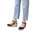 Bleu marine - Front - Dorothy Perkins - Chaussures à talon compensé RUMOR - Femme