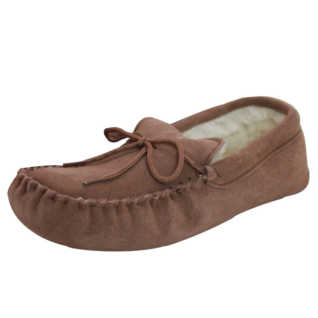 Marron - Front - Eastern Counties - Mocassins - Adulte