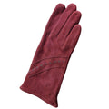 Rouge - Front - Eastern Counties Leather - Gants daim pour femmes