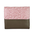 Taupe - rose - Front - Eastern Counties Leather - Portefeuille avec broderies ANAIS - Femme