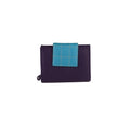 Violet - Turquoise vif - Front - Eastern Counties Leather - Porte-monnaie DIVA - Femme