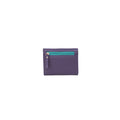 Violet - Turquoise vif - Front - Eastern Counties Leather - Porte-monnaie ISOBEL - Femme