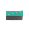 Ombre - Turquoise vif - Front - Eastern Counties Leather - Porte-monnaie ANDRIA