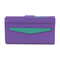 Violet - Turquoise vif - Front - Eastern Counties Leather - Porte-monnaie HAYLEY