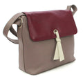 Taupe - Bordeaux - Side - Eastern Counties Leather - Sac à main ZADA - Femme