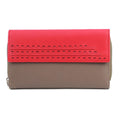 Taupe - Corail foncé - Front - Eastern Counties Leather - Porte-monnaie FERNE - Femme