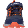 Bleu marine foncé - Rouge orange - Gris - Close up - Hi-Tec - Chaussures de marche SCOOBY - Garçon