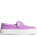 Violet - Blanc - Side - Sperry - Chaussures bateau BAHAMA 2.0 - Femme