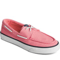 Rose - Blanc - Front - Sperry - Chaussures bateau BAHAMA 2.0 - Femme