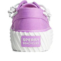 Violet - Blanc - Back - Sperry - Chaussures bateau BAHAMA 2.0 - Femme