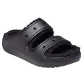 Noir - Front - Crocs - Sandales CLASSIC COZZZY - Adulte