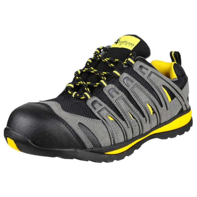 Noir - gris - jaune - Pack Shot - Amblers Safety FS42C - Chaussures de sécurité - Homme