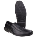 Noir - Close up - Fleet & Foster - Chaussures sans lacets ALAN - Homme
