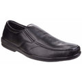 Noir - Front - Fleet & Foster - Chaussures sans lacets ALAN - Homme