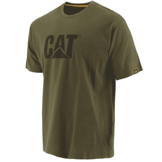 Vert kaki - Front - Caterpillar - T-shirt manches courtes - Homme