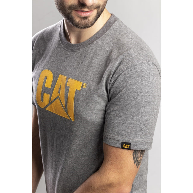 Gris foncé chiné - Side - Caterpillar - T-shirt manches courtes - Homme