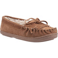 Marron - Front - Hush Puppies - Chaussons ADDY - Femme