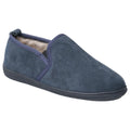 Bleu marine - Front - Hush Puppies - Chaussons ARNOLD - Homme