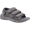 Gris - Front - Hush Puppies - Sandales RAUL - Homme