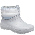 Gris clair - Blanc - Front - Crocs - Bottines CLASSIC NEO PUFF SHORTY - Femme