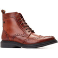 Marron clair - Front - Base London - Chaussures brogues SHAW - Homme