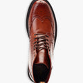 Marron clair - Side - Base London - Chaussures brogues SHAW - Homme