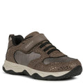 Taupe - Doré - Front - Geox - Baskets J CALCO - Fille