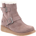 Taupe - Front - Hush Puppies - Bottines LEXIE - Femme