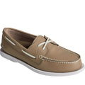 Taupe - Front - Sperry - Chaussures bateau AUTHENTIC ORIGINAL 2-EYE - Homme