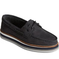Noir - Front - Sperry - Chaussures bateau AUTHENTIC ORIGINAL STACKED - Femme