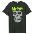 Charbon - Front - Amplified - T-shirt NEON SKULL - Adulte