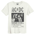 Blanc - Front - AC-DC - T-shirt HIGHWAY TO HELL TOUR - Adulte
