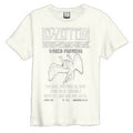 Blanc - Front - Amplified - T-shirt ZEPPELIN - Adulte