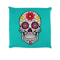 Turquoise - Front - Grindstore - Coussin crâne