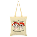 Blanc cassé - Rouge - Front - Grindstore - Tote bag CHOOSE SOMEONE WHO CHOOSES YOU