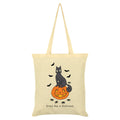 Blanc cassé - Front - Spooky Cat - Tote bag EVERYDAY IS HALLOWEEN
