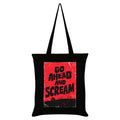 Noir - Front - Grindstore - Tote bag GO AHEAD AND SCREAM