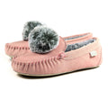 Rose - Close up - Lazy Dogz - Chaussons BESSIE - Femme